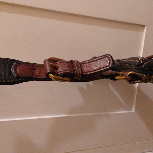 Fossil Explorer black and brown shoulder bag - Picture 3 of 8